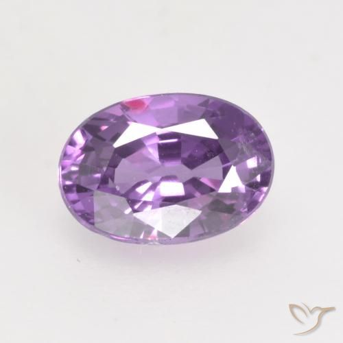 0.81ct Natural Violeta Púrpura Safira, oval, VVS-VS