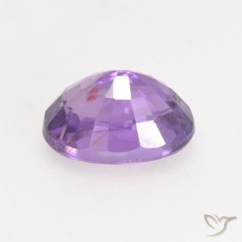 Safira Violeta Púrpura Natural 0.81ct, oval, VVS-VS