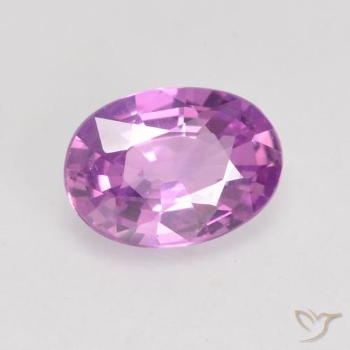 Safira Roxo Intenso Natural 0.59ct, oval, VVS-VS