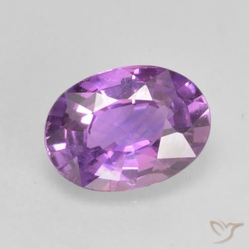0.70ct Natural Violeta Púrpura Safira, oval, VVS-VS