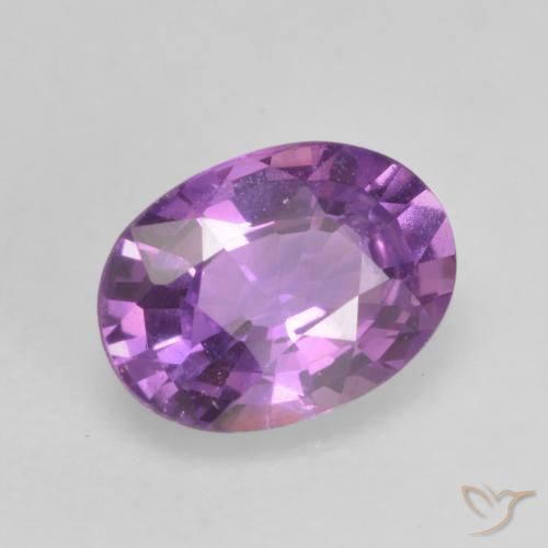 Safira Violeta Púrpura Natural 0.70ct, oval, VVS-VS