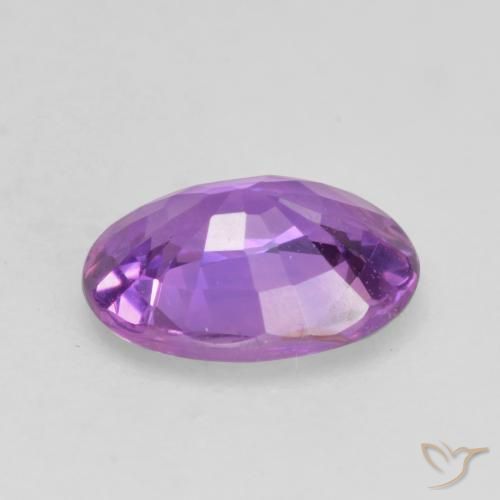 Safira Violeta Púrpura Natural 0.70ct, oval, VVS-VS