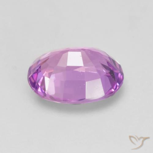 Safira Roxo Rosado Profundo Natural 0.65ct, oval, VVS-VS