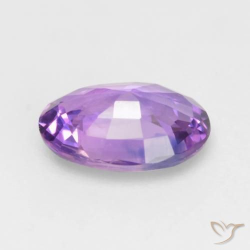 Safira Violeta rosa médio Natural 0.58ct, oval, VVS-VS