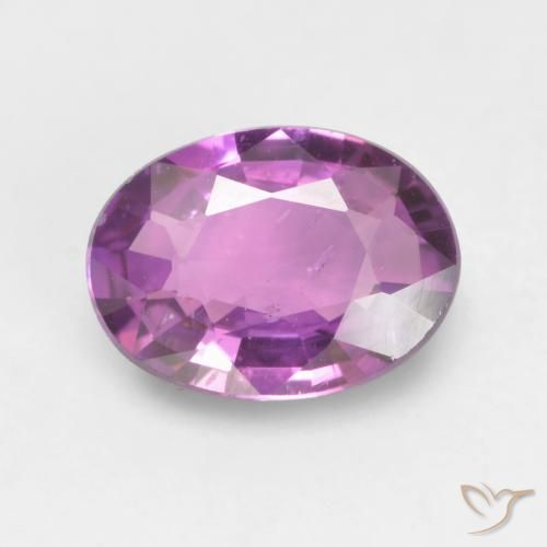 0.55ct Natural roxo elétrico Safira, oval, VVS-VS