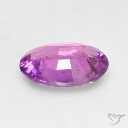 Safira roxo elétrico Natural 0.55ct, oval, VVS-VS