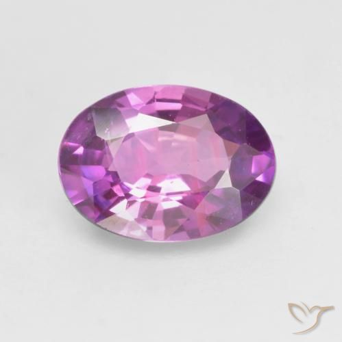 Safira Roxo Intenso Natural 0.65ct, oval, VVS-VS