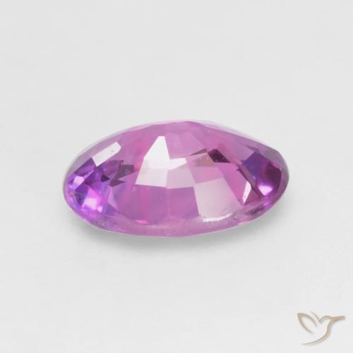 Safira Roxo Intenso Natural 0.65ct, oval, VVS-VS
