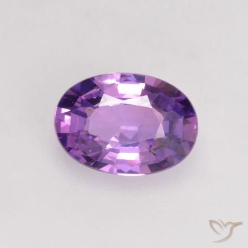 0.68ct Natural Violeta Profundo Safira, oval, VVS