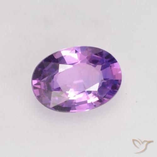 Safira Violeta Profundo Natural 0.68ct, oval, VVS