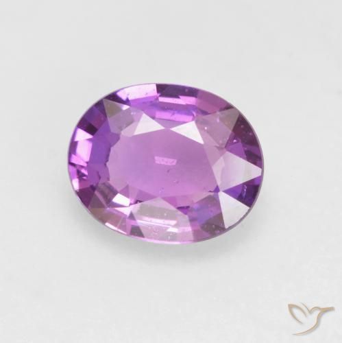 0.57ct Natural roxo médio Safira, oval, VS