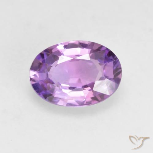 0.64ct Natural Luz roxa Safira, oval, VVS-VS