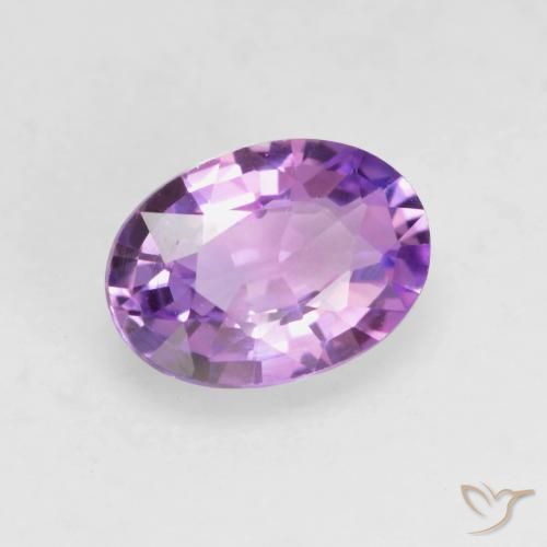 Safira Luz roxa Natural 0.64ct, oval, VVS-VS