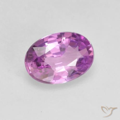 Safira Roxo Rosado Intenso Natural 0.61ct, oval, VVS-VS
