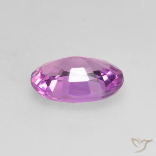 Safira Roxo Rosado Intenso Natural 0.61ct, oval, VVS-VS