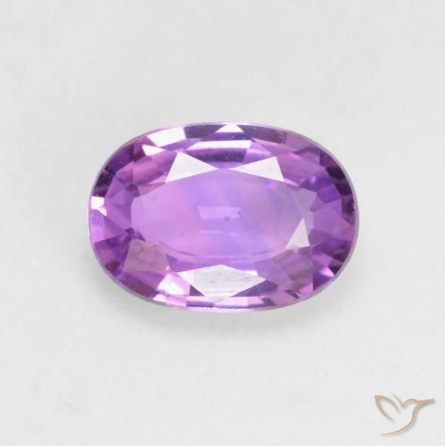 0.64ct Natural Violeta Roxo Safira, oval, VVS-VS