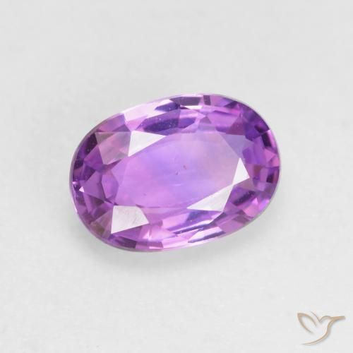 Safira Violeta Roxo Natural 0.64ct, oval, VVS-VS