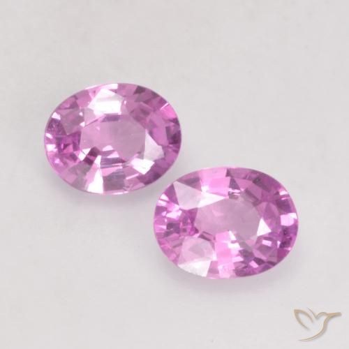 0.75ctw Natural Roxo Rosa Safira, oval, VS