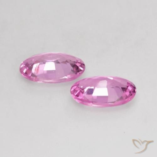 Pedras preciosas de Safira Roxo Rosado Brilhante natural de 1.15 ct, oval, VS