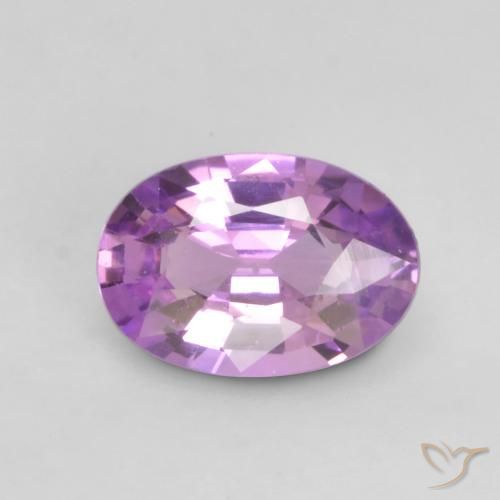 0.58ct Natural roxo elétrico Safira, oval, VVS-VS