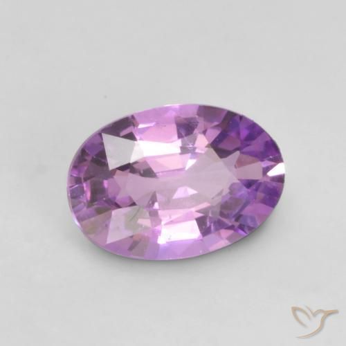 Safira roxo elétrico Natural 0.58ct, oval, VVS-VS