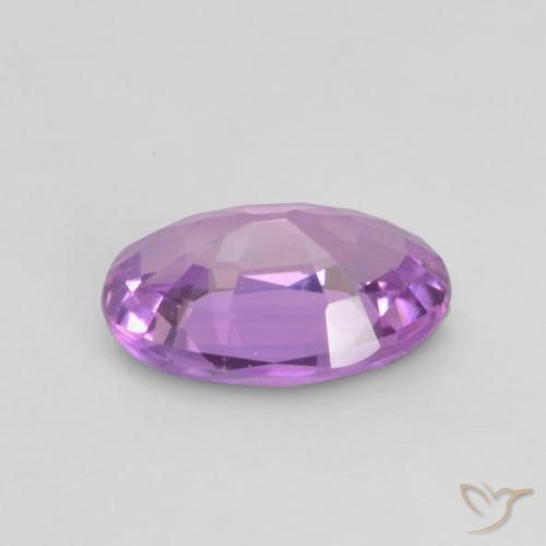 Safira roxo elétrico Natural 0.58ct, oval, VVS-VS
