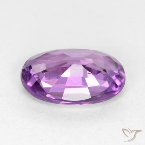 Safira roxo médio Natural 0.62ct, oval, VVS-VS