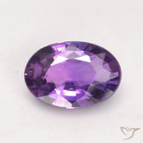 0.53ct Natural Violeta médio Safira, oval, VVS-VS