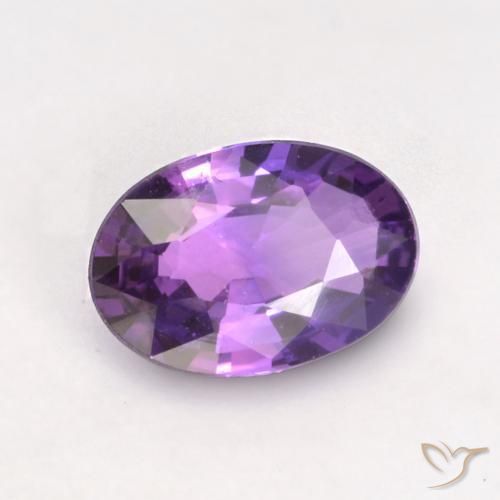 Safira Violeta médio Natural 0.53ct, oval, VVS-VS