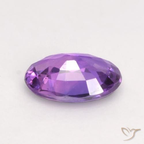 Safira Violeta médio Natural 0.53ct, oval, VVS-VS