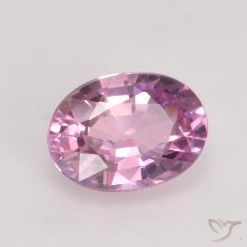 Safira Rosa bem claro Natural 0.61ct, oval, VVS-VS