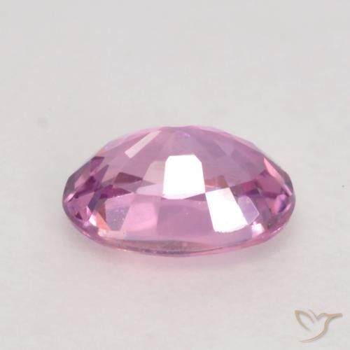 Safira Rosa bem claro Natural 0.61ct, oval, VVS-VS