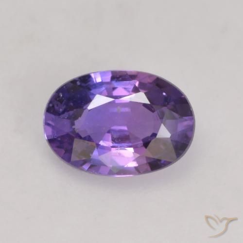 0.50ct Natural Roxo profundo Safira, oval, VS