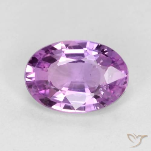 0.55ct Natural Roxo rosado médio Safira, oval, VS