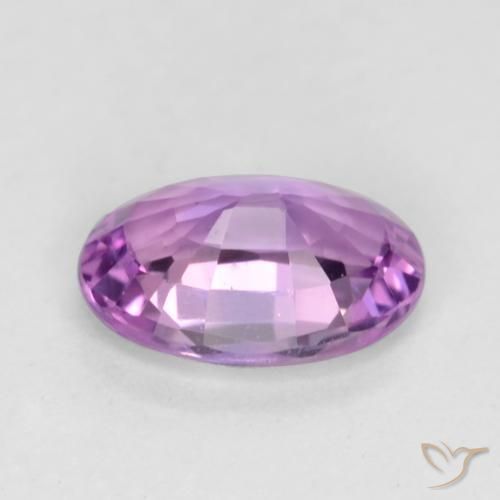 Safira Roxo rosado médio Natural 0.55ct, oval, VS