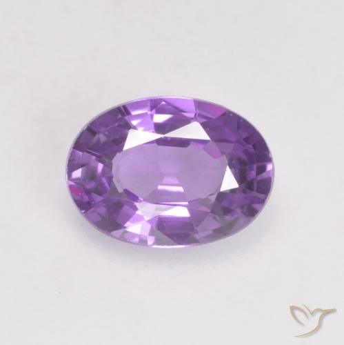 0.56ct Natural Violeta médio Safira, oval, VS
