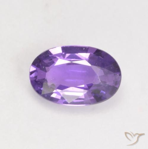 0.49ct Natural Violeta Uva Brilhante Safira, oval, VS