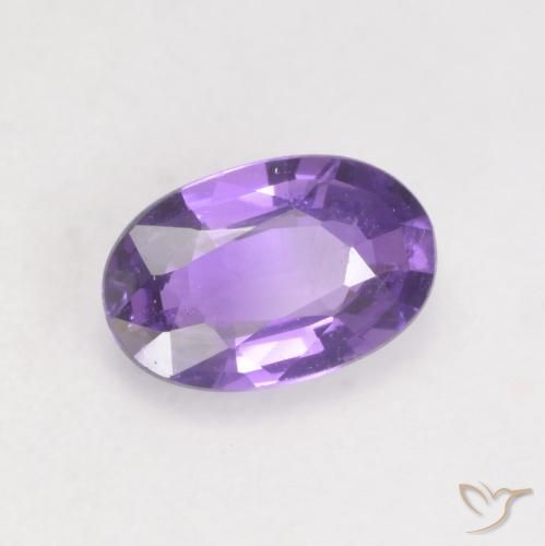 Safira Violeta Uva Brilhante Natural 0.49ct, oval, VS