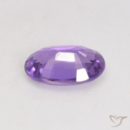 Safira Violeta Uva Brilhante Natural 0.49ct, oval, VS