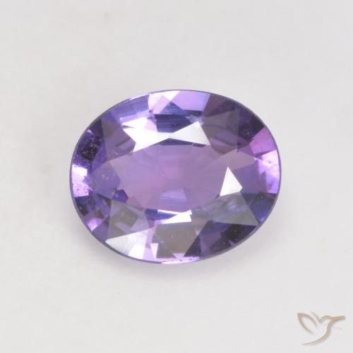 0.66ct Natural Violeta Profundo Safira, oval, VS