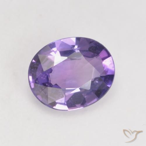 Safira Violeta Profundo Natural 0.66ct, oval, VS