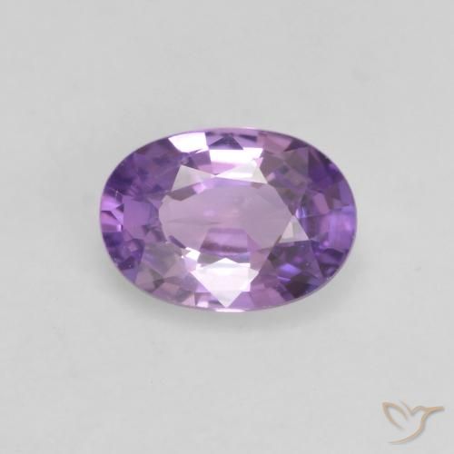0.54ct Natural Violeta rosa médio Safira, oval, VS