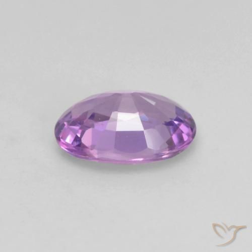 Safira Violeta rosa médio Natural 0.54ct, oval, VS