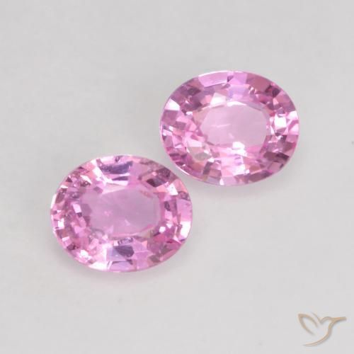 Pedras preciosas de Safira Roxo Rosa natural de 0.76 ct, oval, VVS-VS