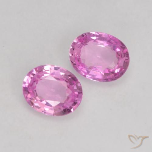 Pedras preciosas de Safira Roxo Intenso natural de 0.68 ct, oval, VVS-VS