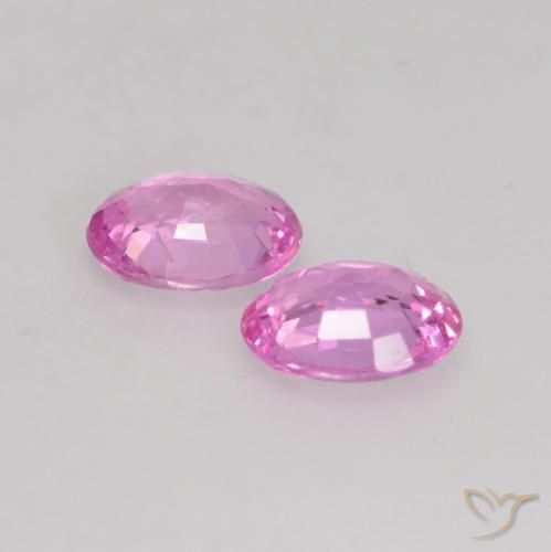Pedras preciosas de Safira Roxo Intenso natural de 0.68 ct, oval, VVS-VS