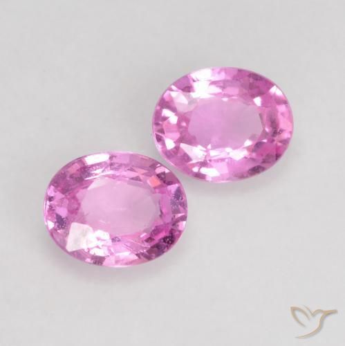 Pedras preciosas de Safira Roxo Intenso natural de 0.79 ct, oval, VS