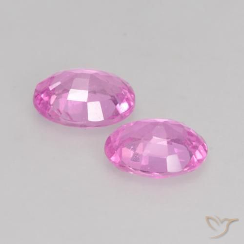 Pedras preciosas de Safira Roxo Intenso natural de 0.79 ct, oval, VS