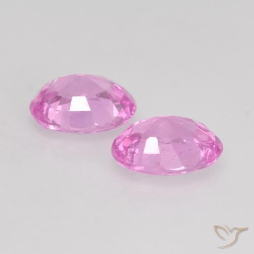 Pedras preciosas de Safira Roxo Rosa natural de 0.90 ct, oval, VS