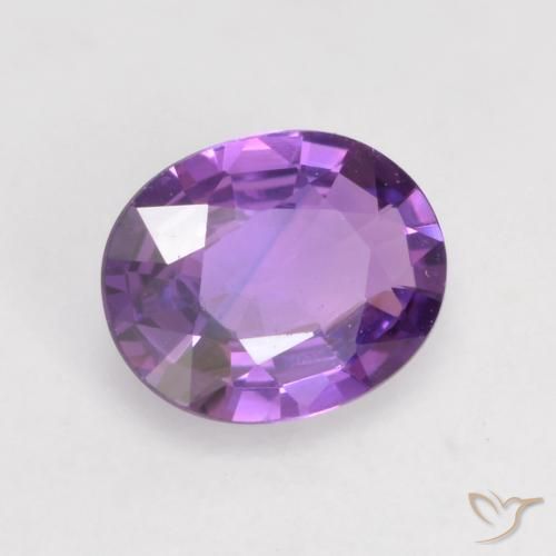 Safira Rosa Vivo Violeta Natural 0.54ct, oval, VVS-VS